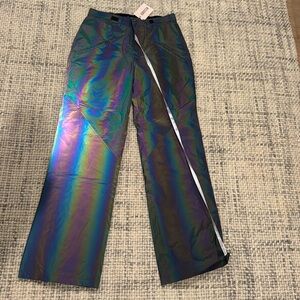 BRAND NEW Missguided iridescent ski/snowboard pants size US2